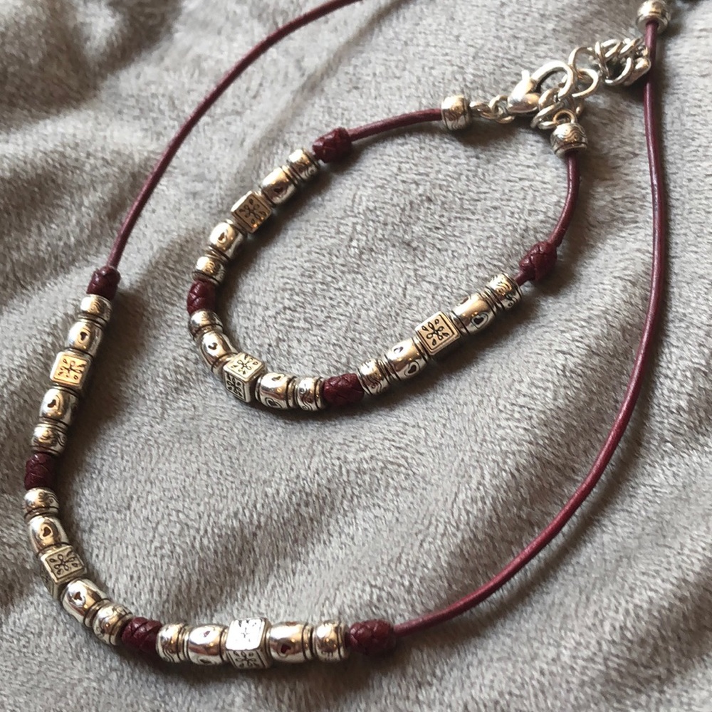 Brighton set. Necklace and bracelet.
